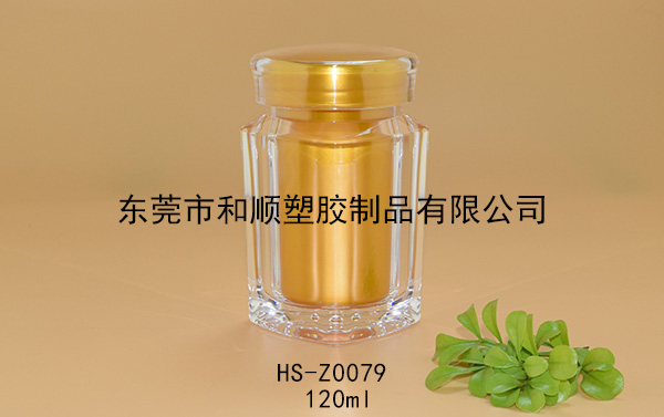 120ml片剂保健品高透方瓶 HS-Z0079